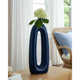 Contemporary Ceramic Abstract Cut-Out Vase