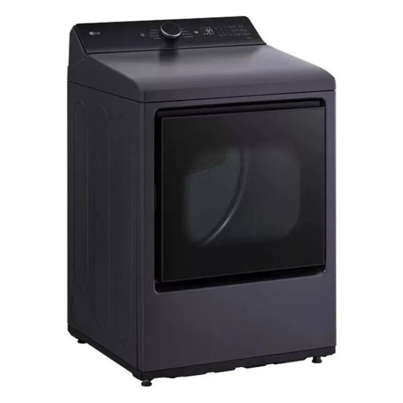 Sécheuse électrique à très grande capacité de contrôle arrière LG avec EasyLoad, porte et détection d'IA, 7,3 pi³ pi.