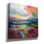  «Crimson Sky» par Silvia Vassileva, art mural sur toile, 18 po x 18 po