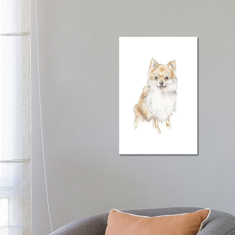 Pomeranian by Wandering Laur - Wrapped Canvas Gallery-Wrapped Canvas Giclée, 66.04 cm H x 45.72 cm W