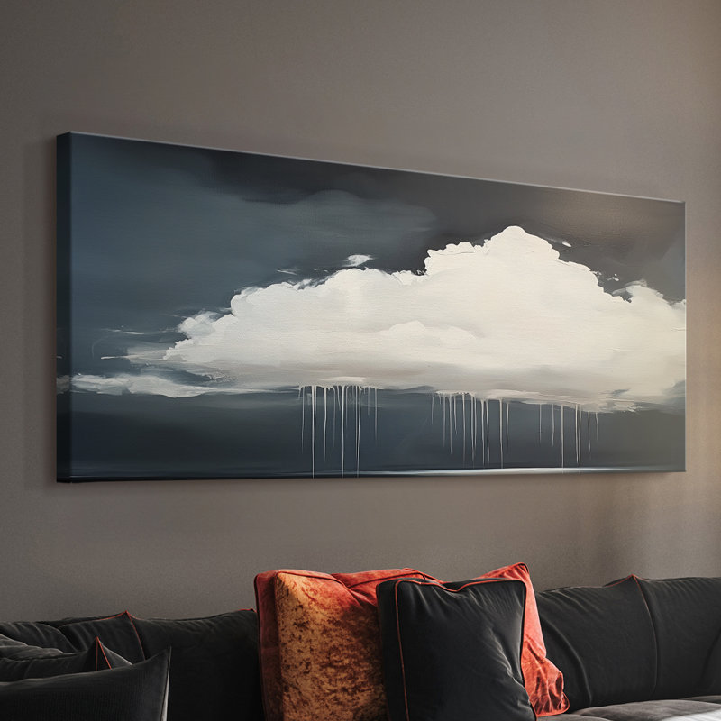 Série paysage - LXIV - Toile tendue avec châssis - Prêt à accrocher, H 12 po x l 30 po