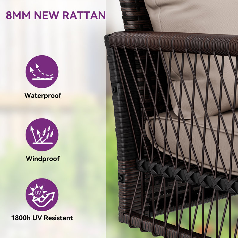 Gwynetta Three-Person Porch Swing