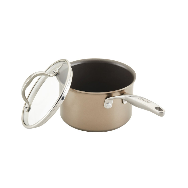 Anolon Ascend Hard Anodized Nonstick Cookware Pots and Pans Set, Induction Compatible - 10 Piece