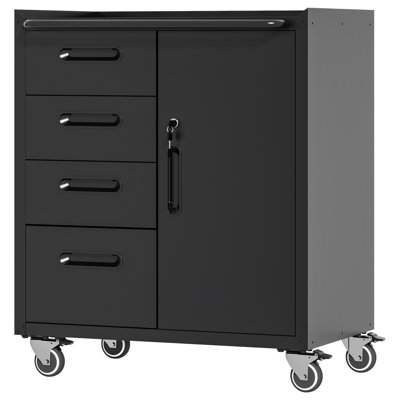 29.5” W Removable Garage Storage Cabinet with Four Drawers.