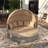 5-Piece Round Outdoor Rattan Sectional Daybed With Retractable Canopy-101474277-101474272