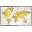 «World Map Yellow Gray» par Danhui Nai - impression-64743394-64743396