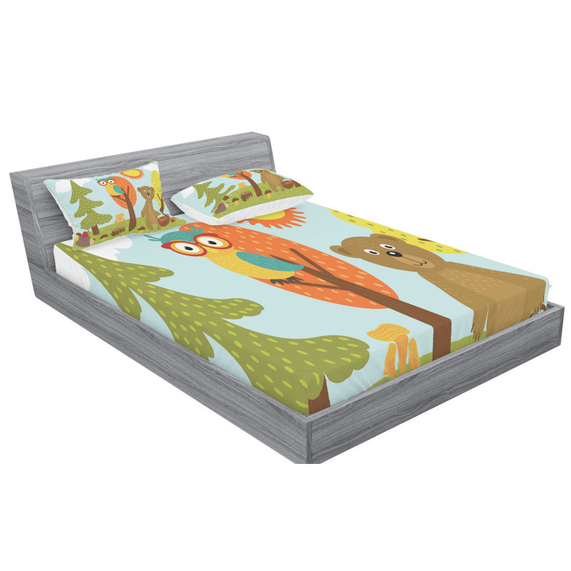 Microfiber Sheet Set, Queen Sheet Set with Fitted Sheet