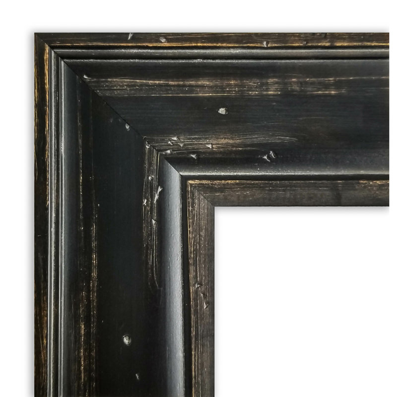 Cork Corkboard / Bulletin Board, Black, 3'5"H x 2'5"W