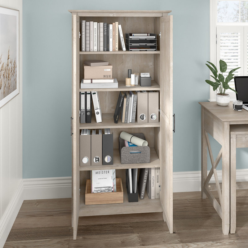 Armoire de rangement à 5 tablettes Huckins, Gris délavé