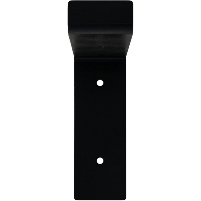 Support de tablette en acier, H 6 po x l 2 po x P 8 po, Noir thermolaqué