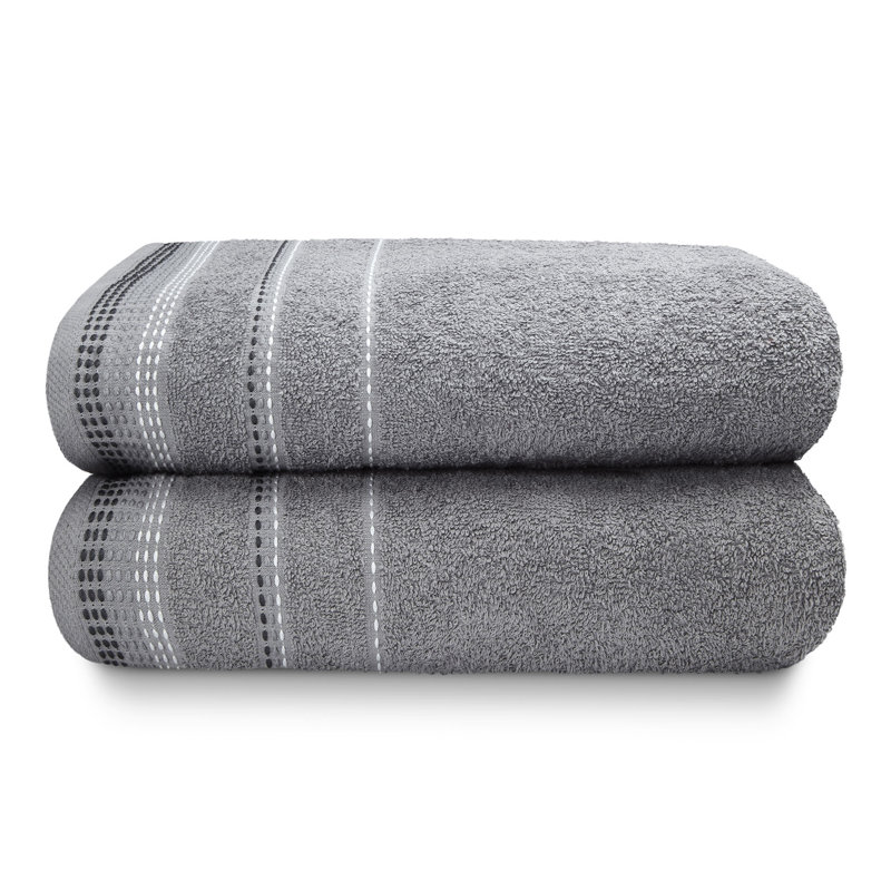 Asaun Midweight Bath Sheet, Silver