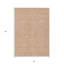Tapis extérieur géométrique lavable pêche et beige 5 pi x 8 pi