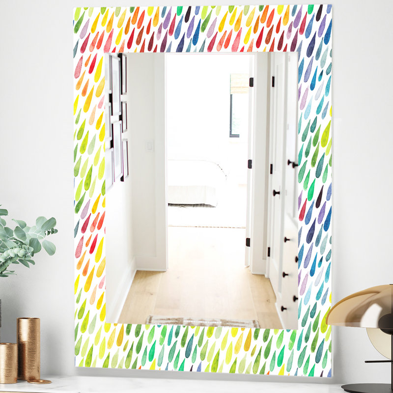 Miroir d’appoint de la collection painting splash, H 24 po x l 32 po