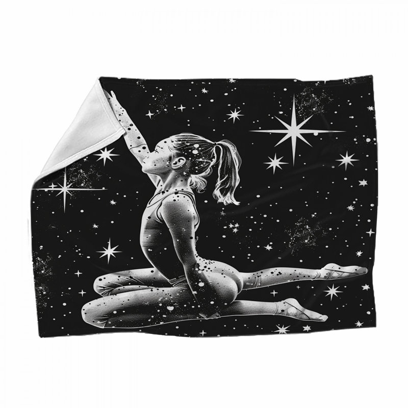 Ballet Fleece Throw Blanket - Dance Throws for Sofas or Beds, 51in W x 60in H