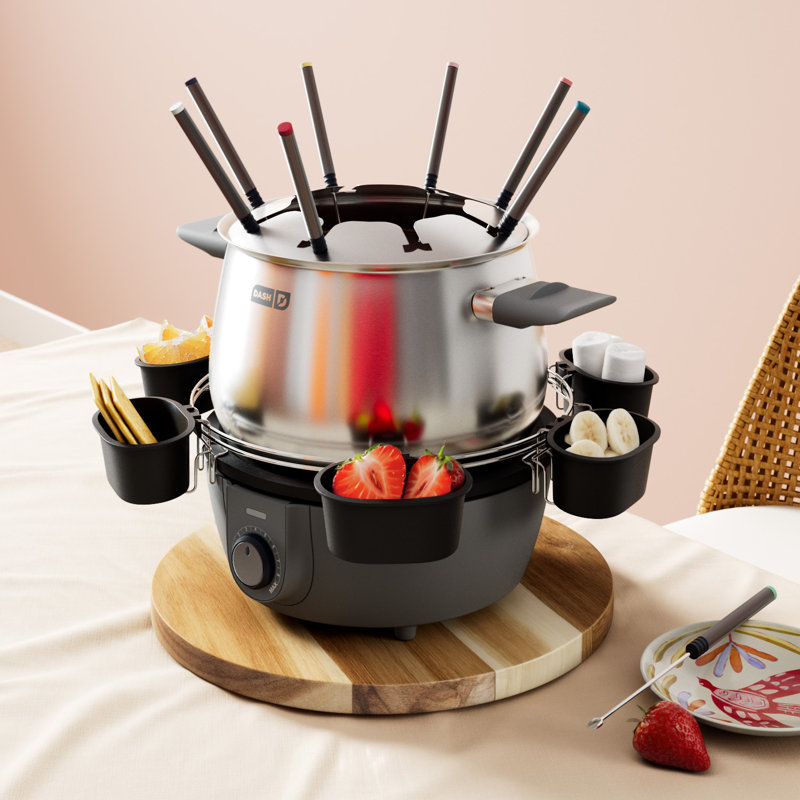 Dash Deluxe Fondue Maker, Gray