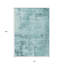 Tapis d'extérieur lavable abstrait bleu et ivoire 10 pi x 14 pi