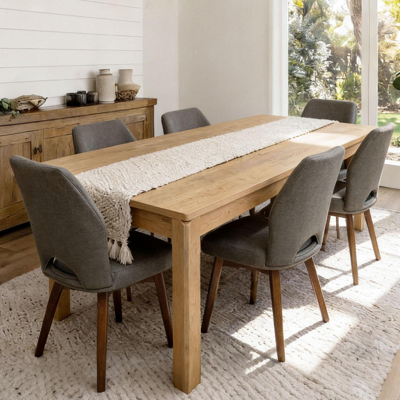 Table de salle à manger Farmhouse, table de cuisine rectangulaire en bois de 70 po pour 4 à 6 personnes, table de salle à manger moderne et bureau à domicile pour les réunions de famille et d'étude, facile à nettoyer, rustique