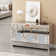 DeGrailly 53.15'' Mirrored Glass Sideboard with 3 Drawers 3 Doors