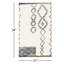 Kaylee Sahara Boho Stain/Fade Resistant Non-Slip Machine Washable Gray/Ivory Bath Rug-559588700