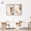 Neutre, ensemble de paires minimalistes modernes, Shadowbox, art abstrait neutre par Art Remedy-115200171-115200169