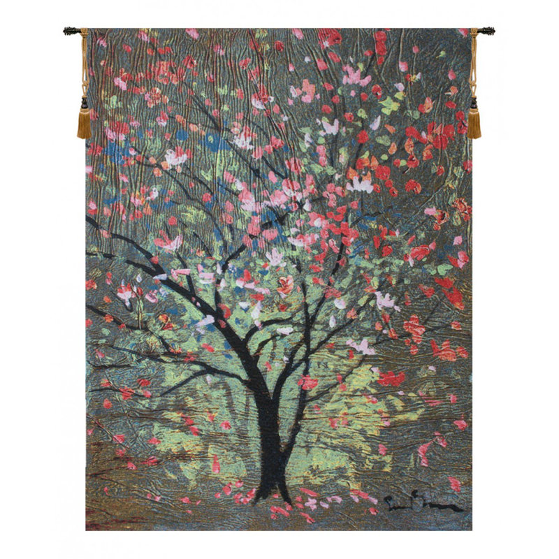 Loom Woven Cotton Blend Wall Hanging, 34" H x 26" W x 0.15" D