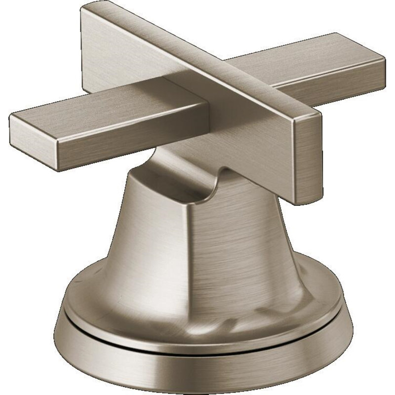 Levoir® Two-Handle Wall Mount Lavatory Faucet, Luxe Nickel, Low Cross Handle, 1.2