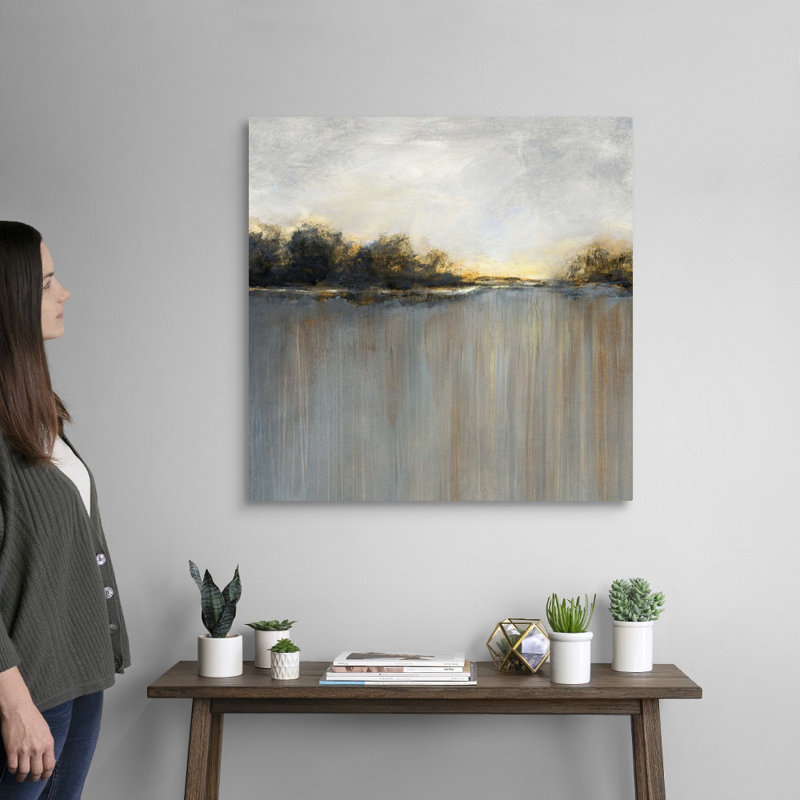 Rainy Sunset I - reproduction d'art sur toile, Toile tendue, H 30 po x l 30 po x P 1,25 po