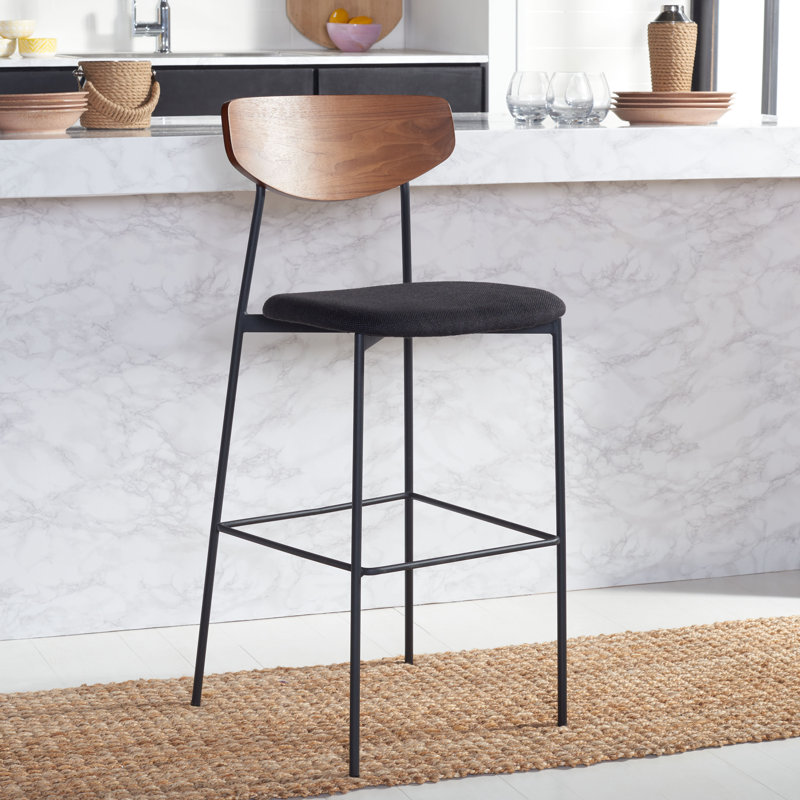 Tabouret Clora, Naturel, Noir