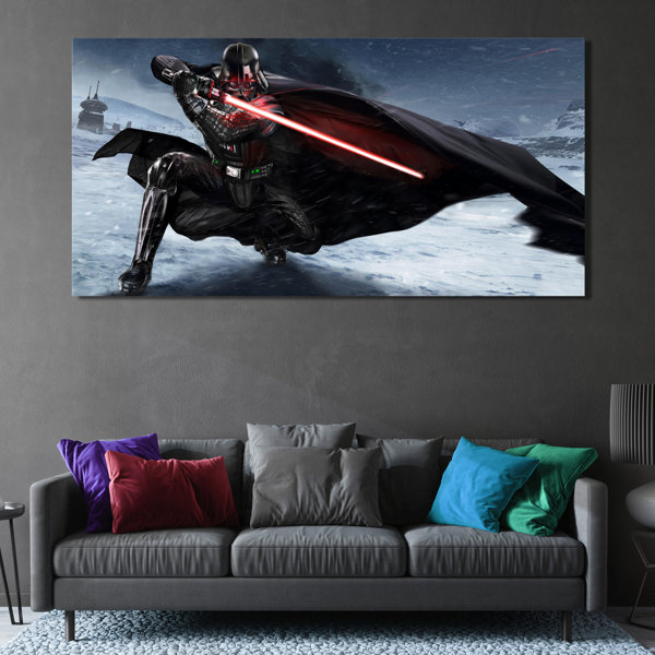 FilmCells Star Wars Episodes I-VI 20 x 19 Large Montage Framed Wall Art with 12x Clips of 35mm Film and Certificate of authenticity