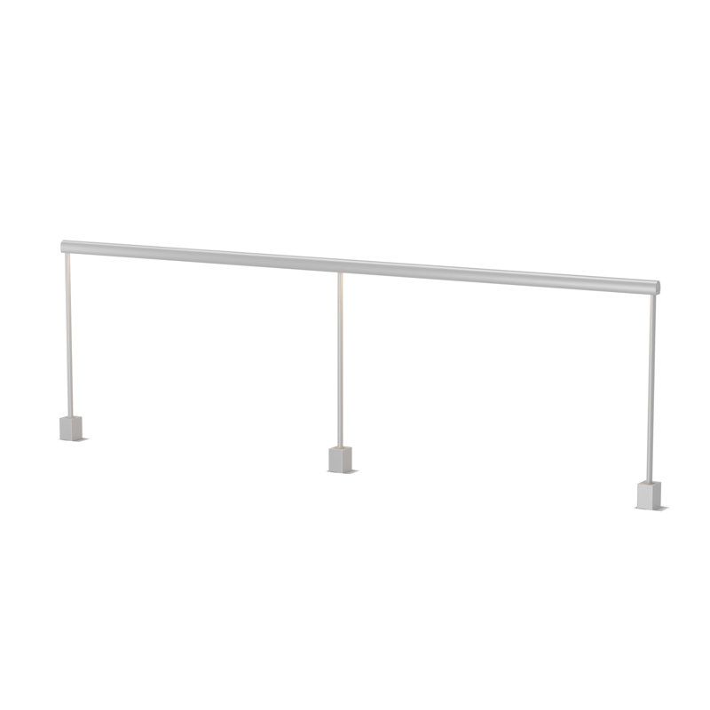 Sobre Table Lamp, 19.38" H x 72" W x 1.26" D, Silver