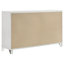 Ensemble de chambre à coucher 4 pièces, lit moderne de style Mid-Century, une table de chevet, une commode et un miroir de commode-129914004-129914005