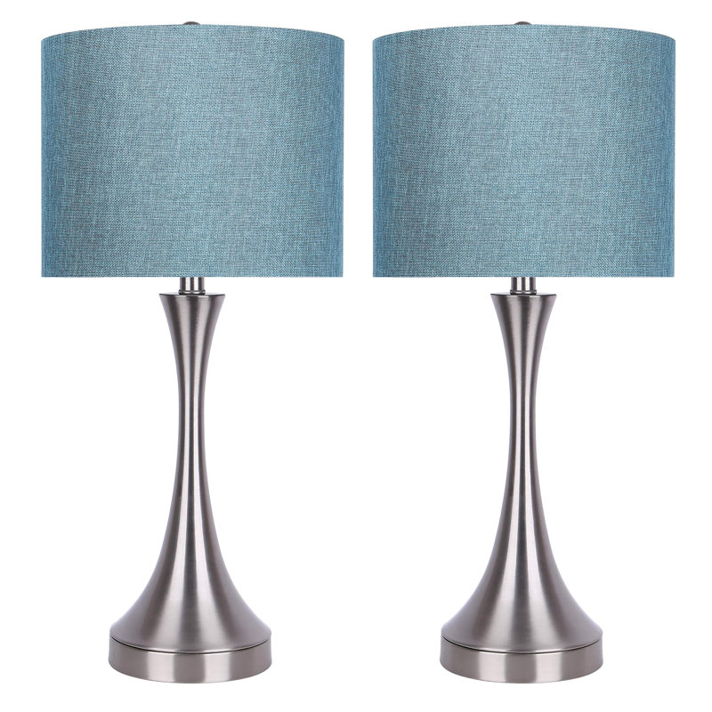 Arseni Metal USB Table Lamp, Turquoise