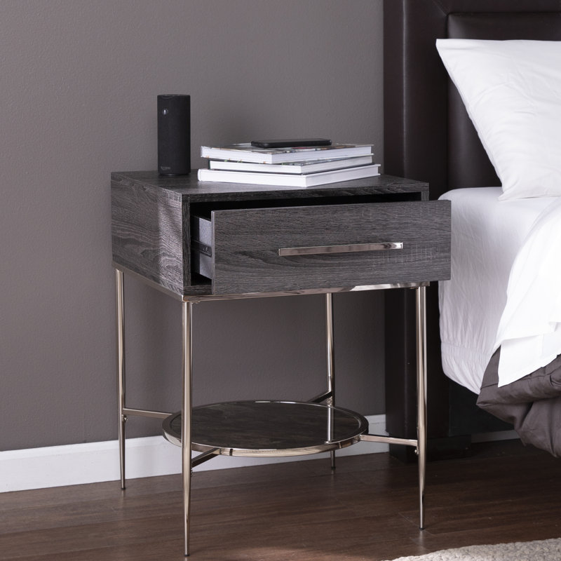 Table de chevet Waltenson avec rangement