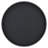 15" Black Faux Wicker Round Serving Tray