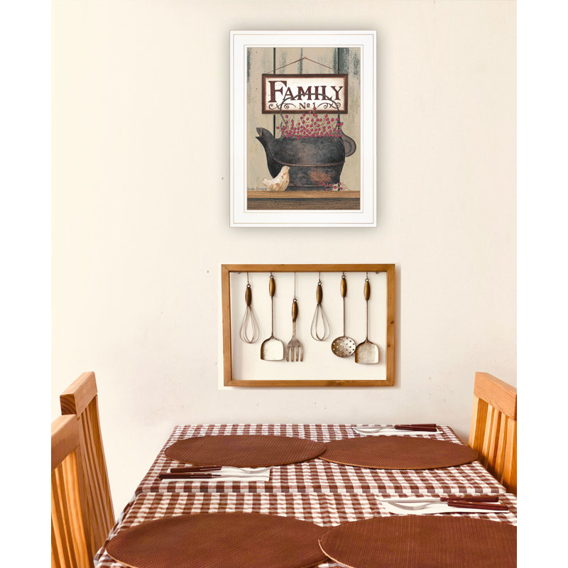 Art mural «Family», Cadre blanc