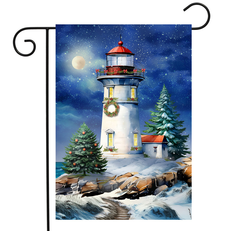 Drapeau du jardin du phare du pays des merveilles