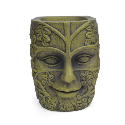 Magnesium Oxide Garden Urn In Antique , 10.55In.L X 12.09In.W 13.83In.H, Lightweight Concrete, , No Assembly Needed For Decoration Planter, Color, 10.55In 12.09In 13.83In, Required