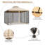 Pavillon de jardin avec tablettes d'angle 10 pi x 10 pi Outsunny