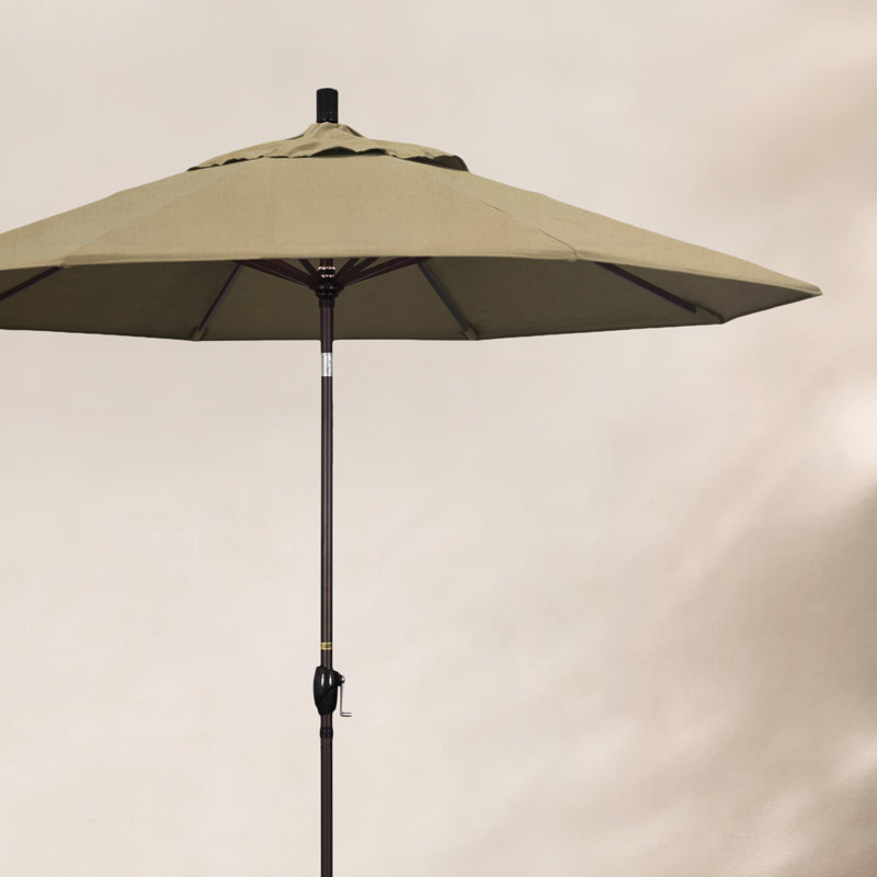 Parasol de marché 9 pi Iuka, Toile Sunbrella® beige chiné, 225