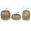 8" Glitter Pumpkins Assorted Set