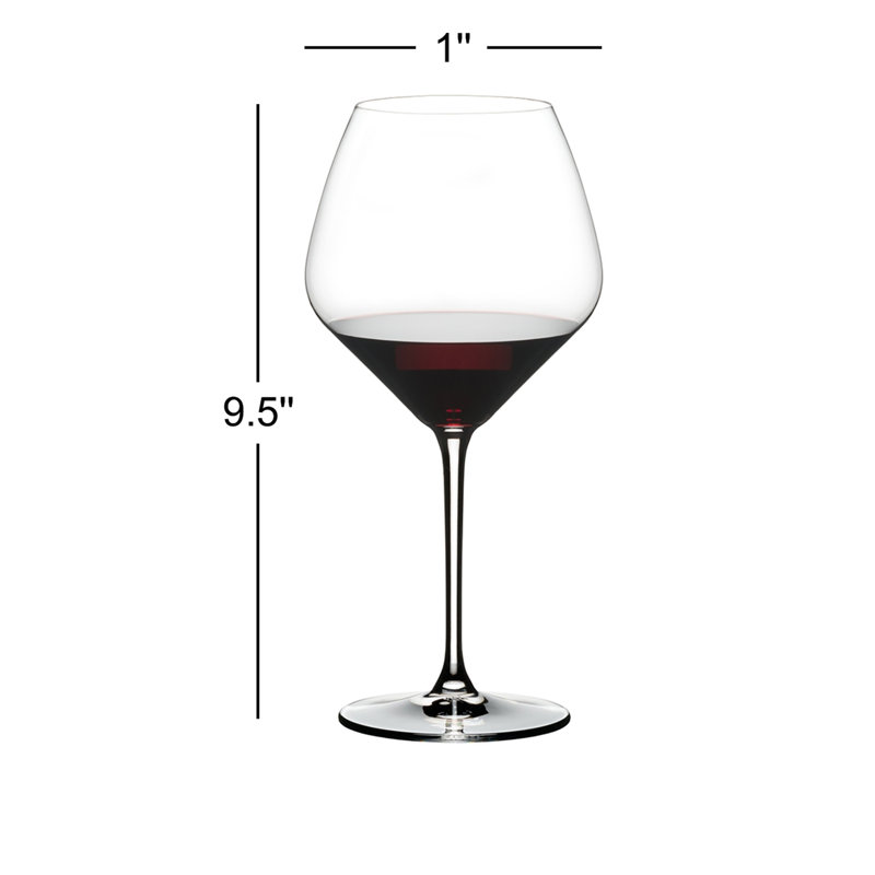 Ensemble de 4 verres à vin Riedel 411/7 Extreme Pinot Noir, cristal, transparent
