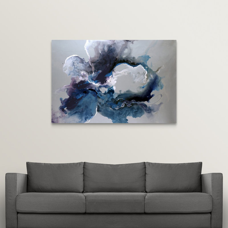 « Cerulean Waters » par Sydney Edmunds - impression, H 32 po x l 48 po, Toile tendue, Sans cadre