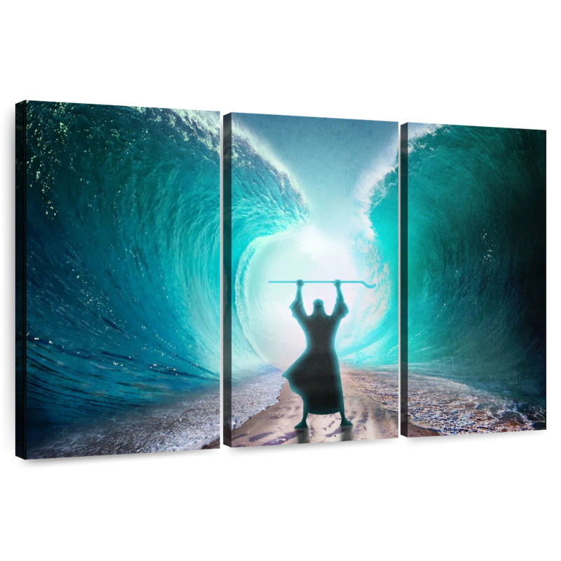 Leisha Moses Parts The Sea, 48" H x 74" W