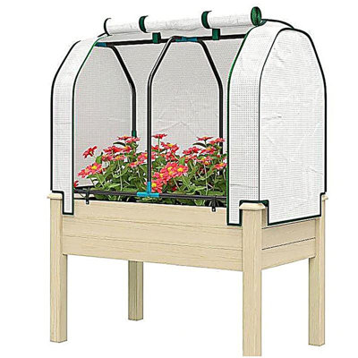 Compact Planter Box,Outdoor Raised Garden Bed