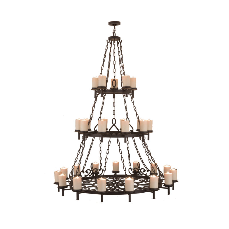 Rustic Lodge 30 - Light Chandelier