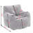 Soft Teddy Fabric Tufted Foam Bean Bag Chair With Teddy Fabric Dark Blue-452747241