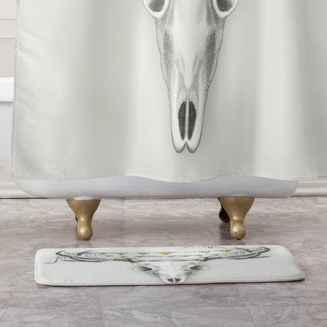 Tapis de salle de bain crâne