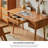 Medium Simple Rectangular Cherry Wood Writing Desk-326661705