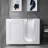 Flotila 26.5'' W 42.7'' H Frameless D Shaped Tub Enclosure-98225081
