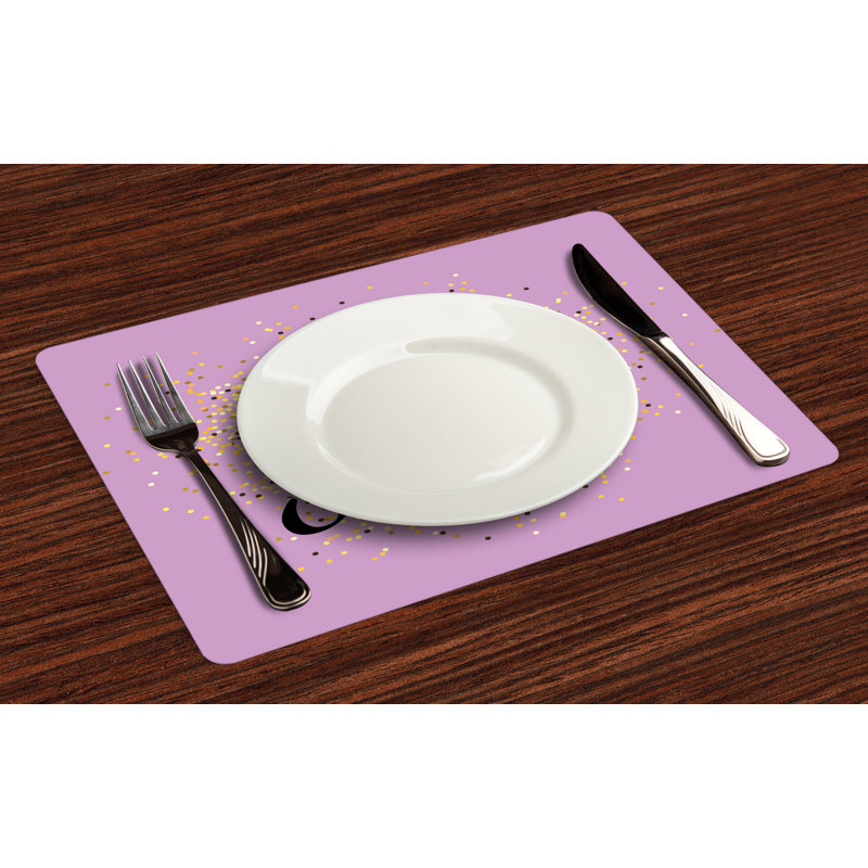 Polyester Abstract Rectangle Placemat
